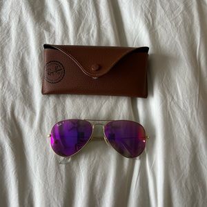 Flash Pink Aviator Ray Bans